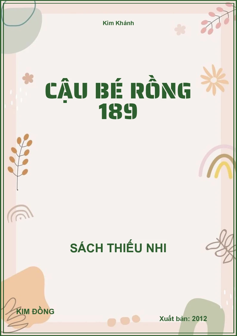 Cậu Bé Rồng 189