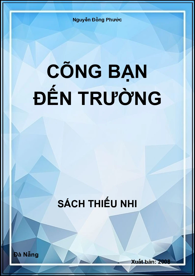 Cõng Bạn Đến Trường