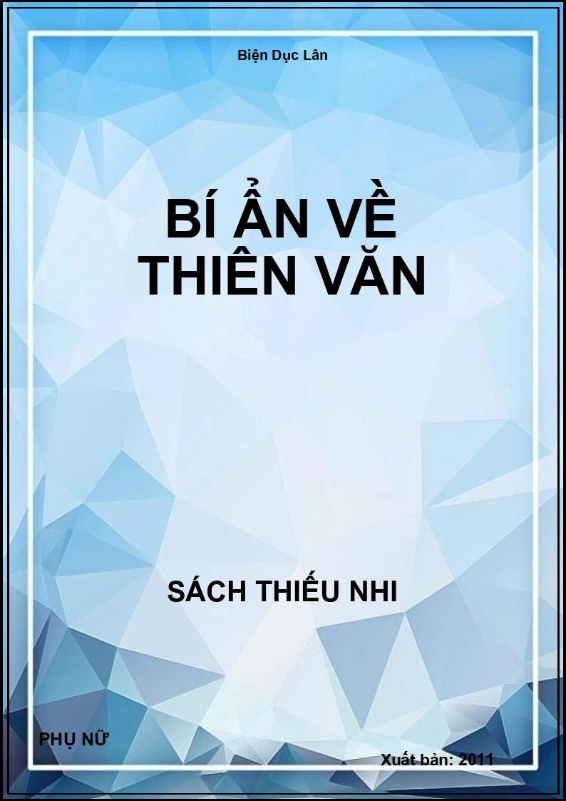 Bí Ẩn Về Thiên Văn