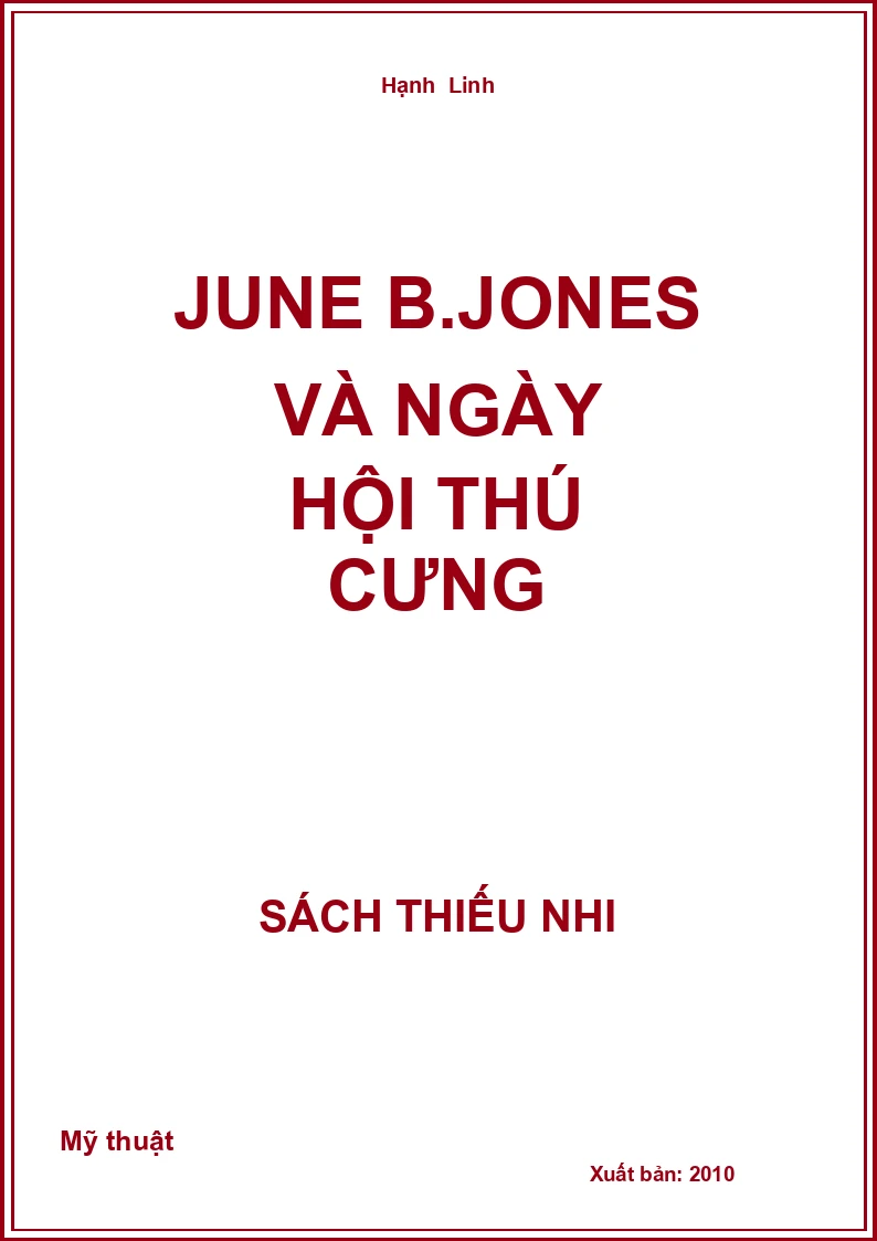June B.Jones Và Ngày Hội Thú Cưng