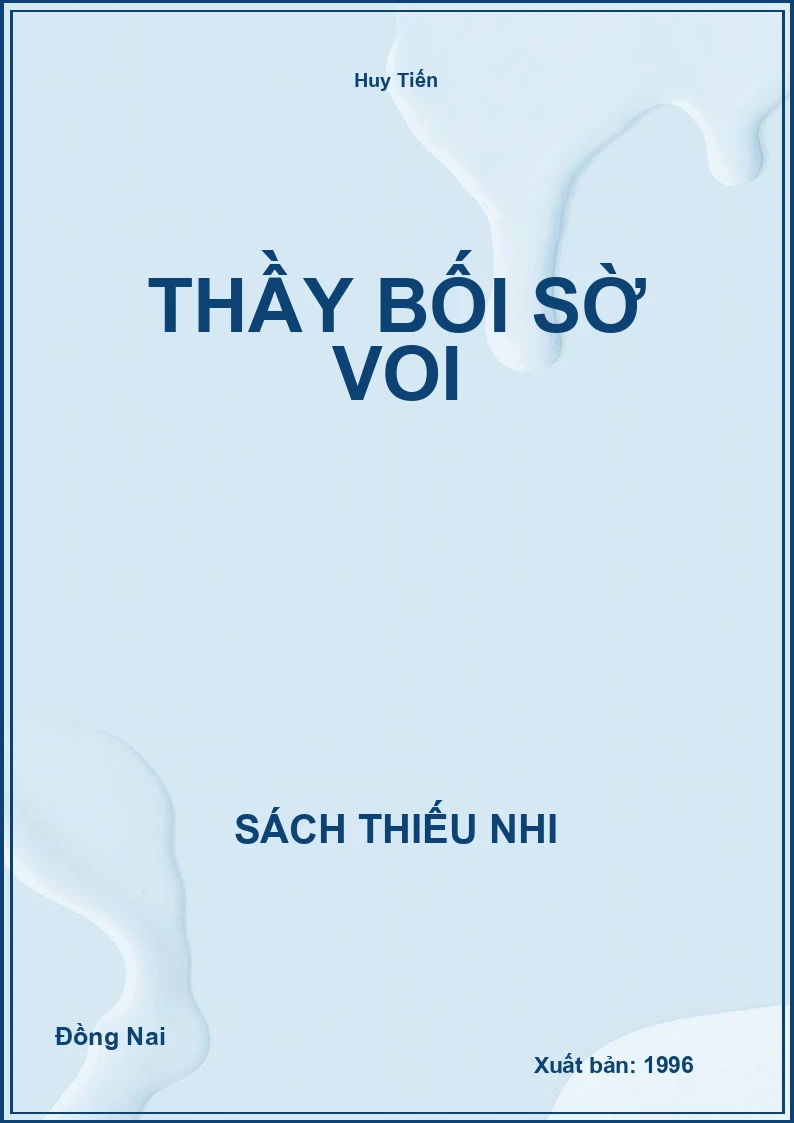 Thầy Bối Sờ Voi
