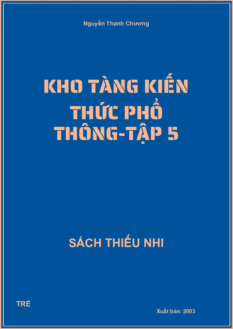 Kho Tàng Kiến Thức Phổ Thông-Tập 5