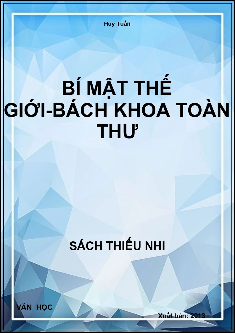 Bí Mật Thế Giới-Bách Khoa Toàn Thư