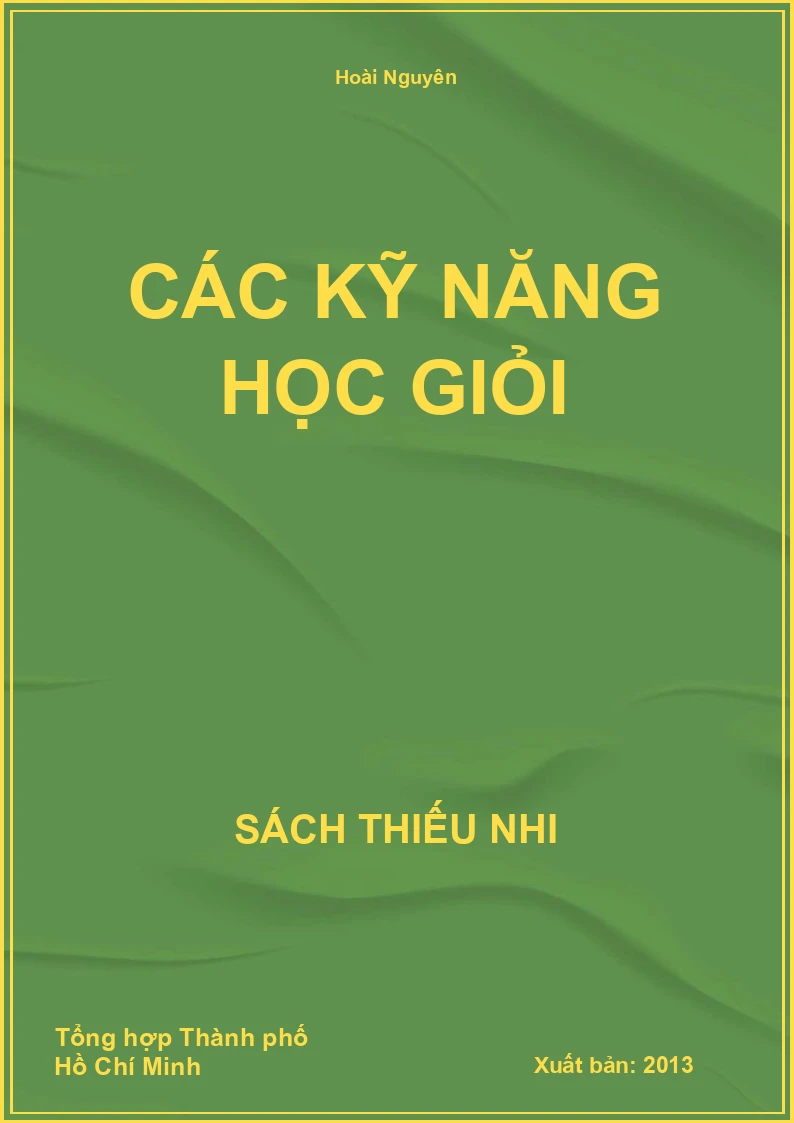Các Kỹ Năng Học Giỏi