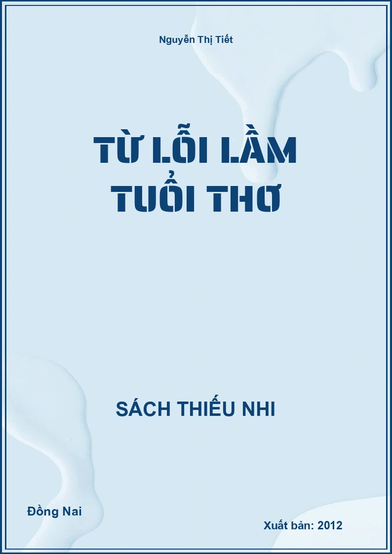 Từ Lỗi Lầm Tuổi Thơ