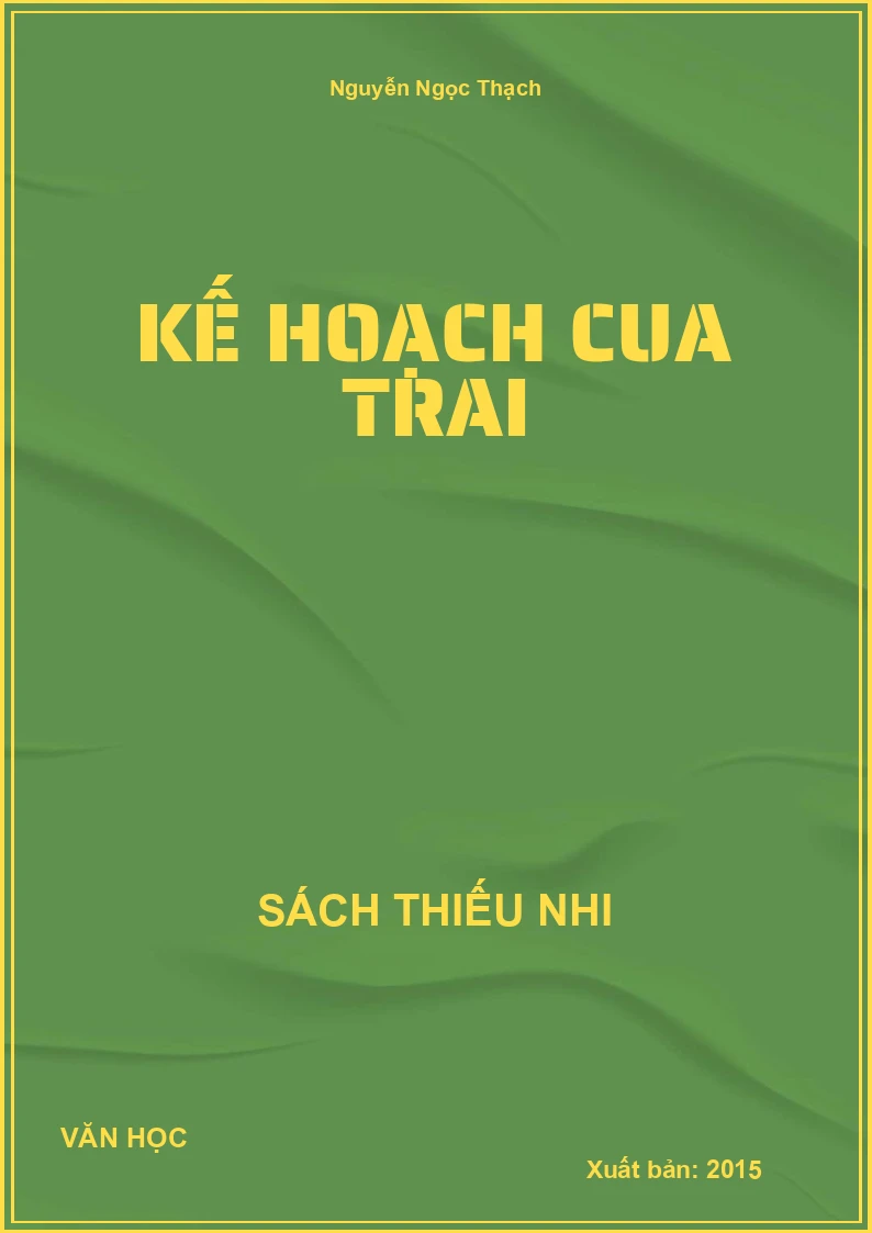 Kế Hoạch Cua Trai