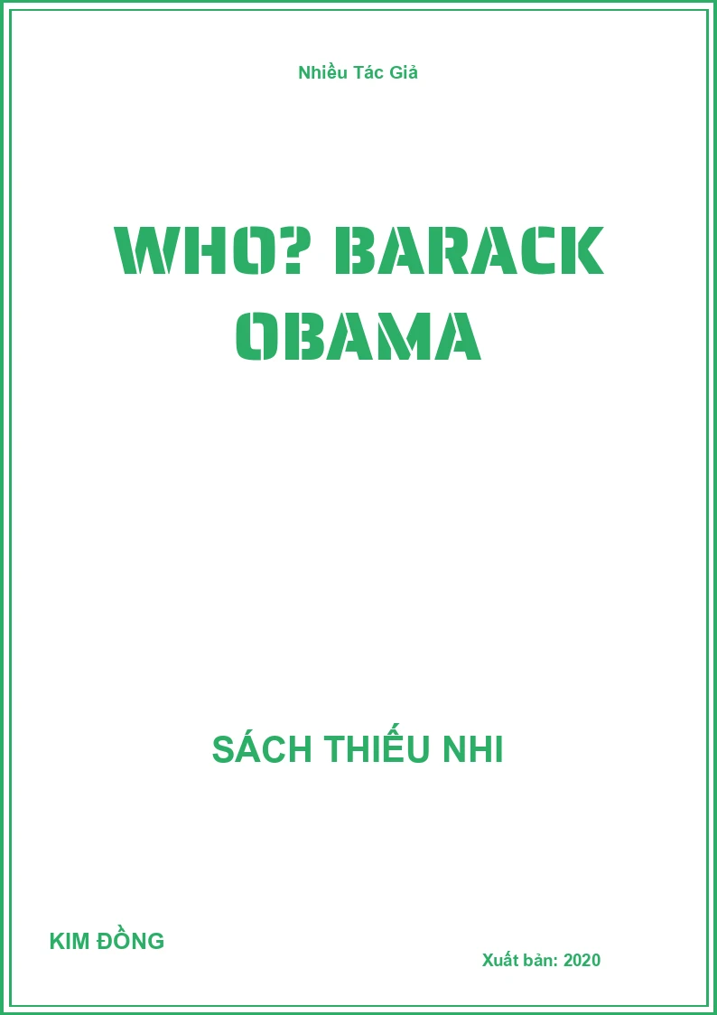 Who? Barack Obama