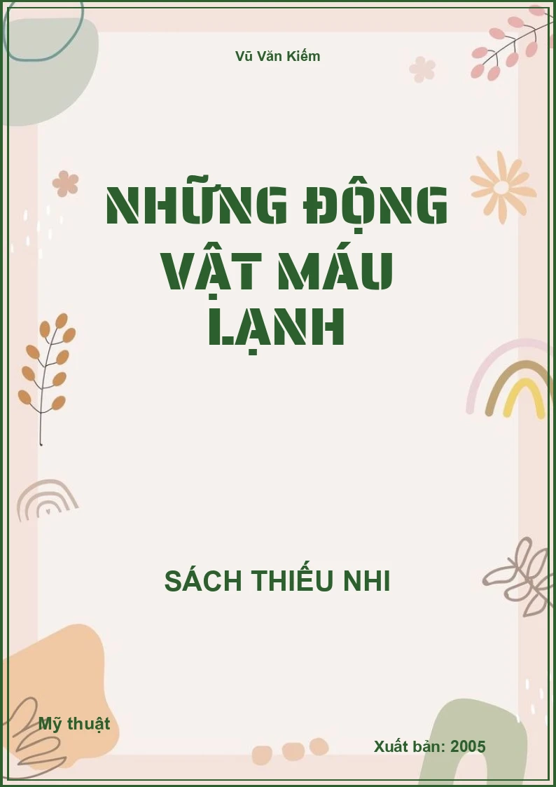 Những Động Vật Máu Lạnh