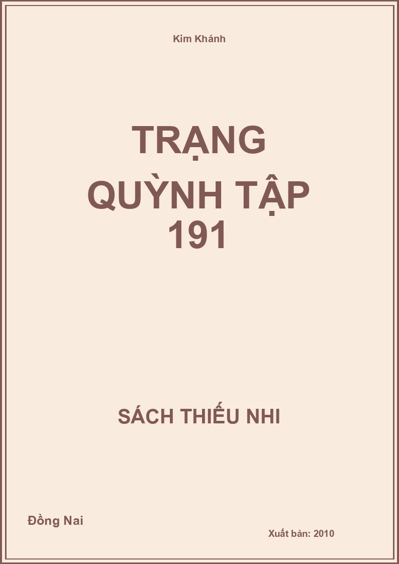 Trạng Quỳnh Tập 191
