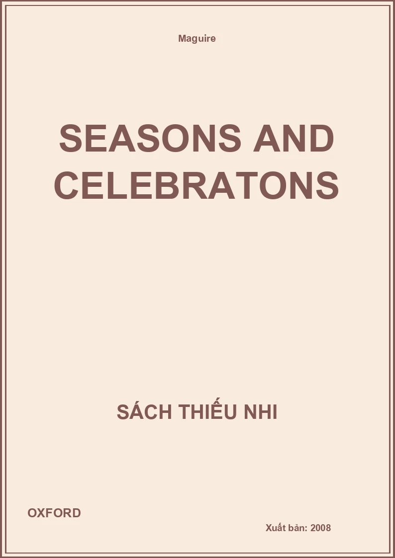 Seasons And Celebratons