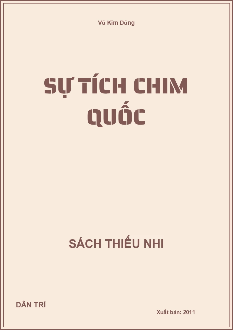 Sự Tích Chim Quốc