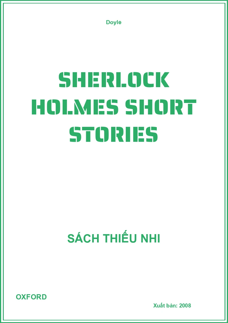 Sherlock Holmes Short Stories