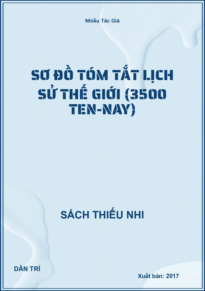 Sơ Đồ Tóm Tắt Lịch Sử Thế Giới (3500 Ten-Nay)