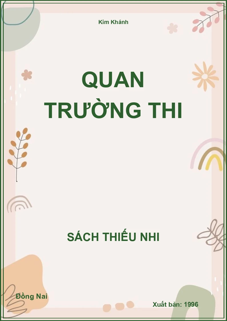 Quan Trường Thi
