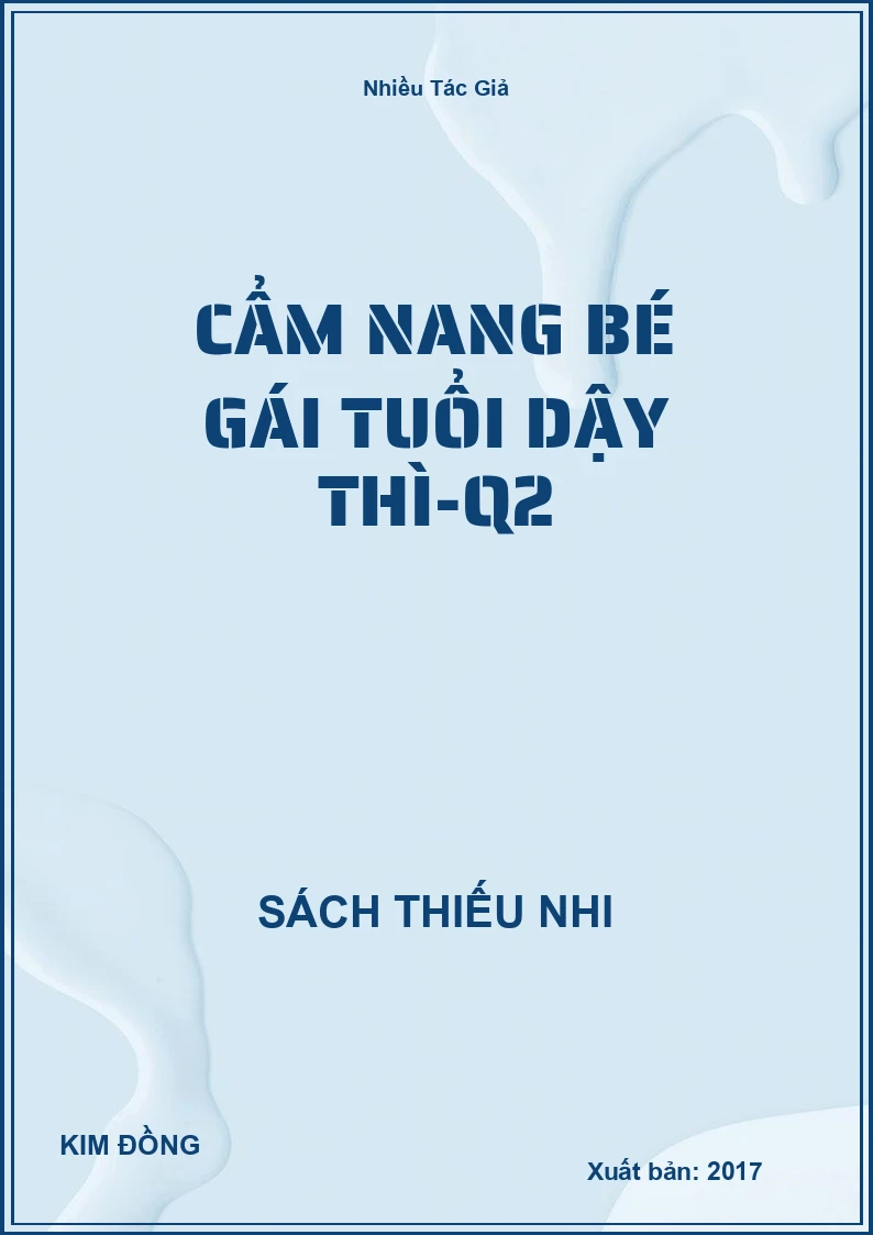 Cẩm Nang Bé Gái Tuổi Dậy Thì-Q2