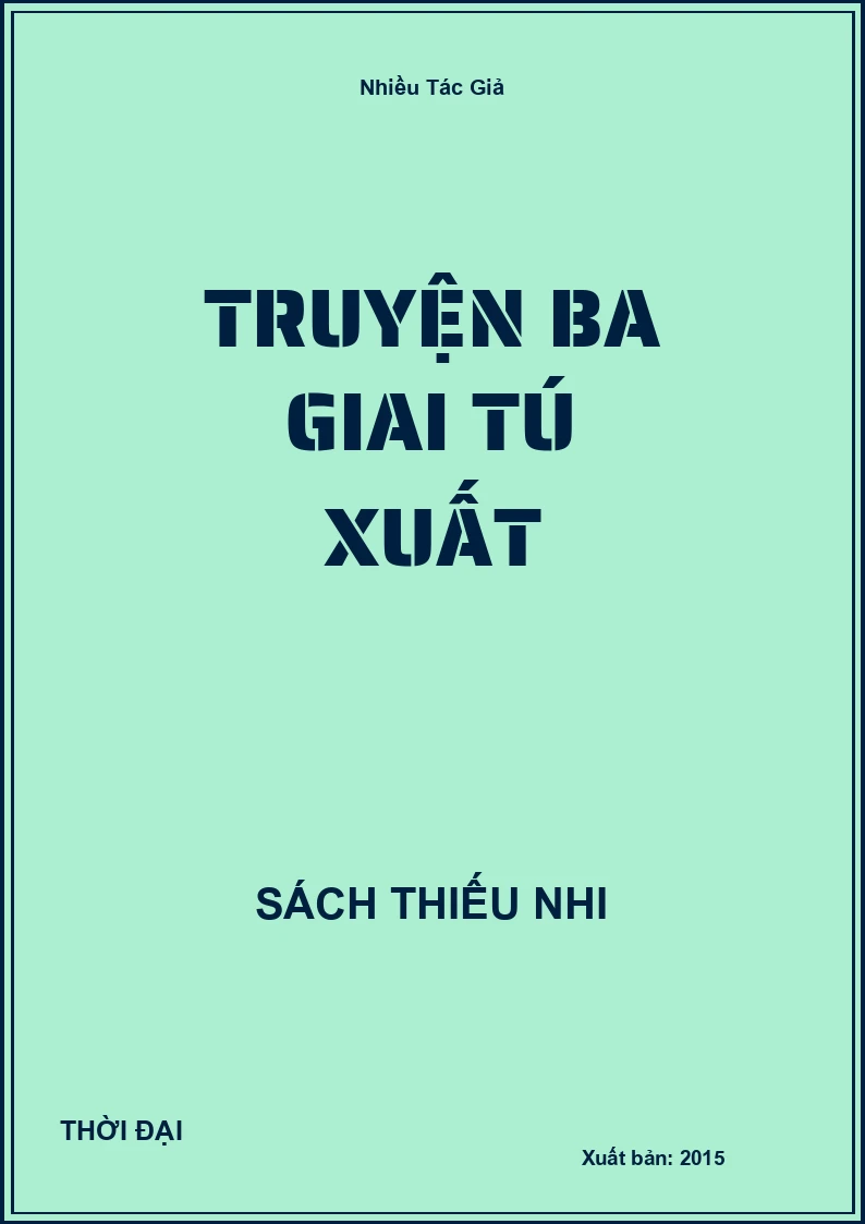 Truyện Ba Giai Tú Xuất