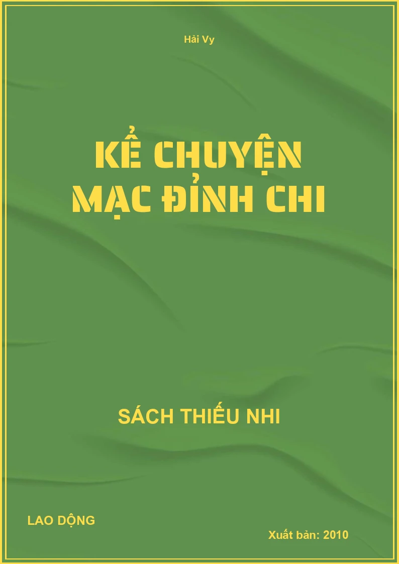 Kể Chuyện Mạc Đỉnh Chi