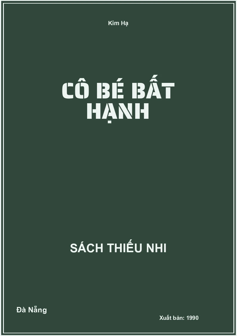 Cô Bé Bất Hạnh