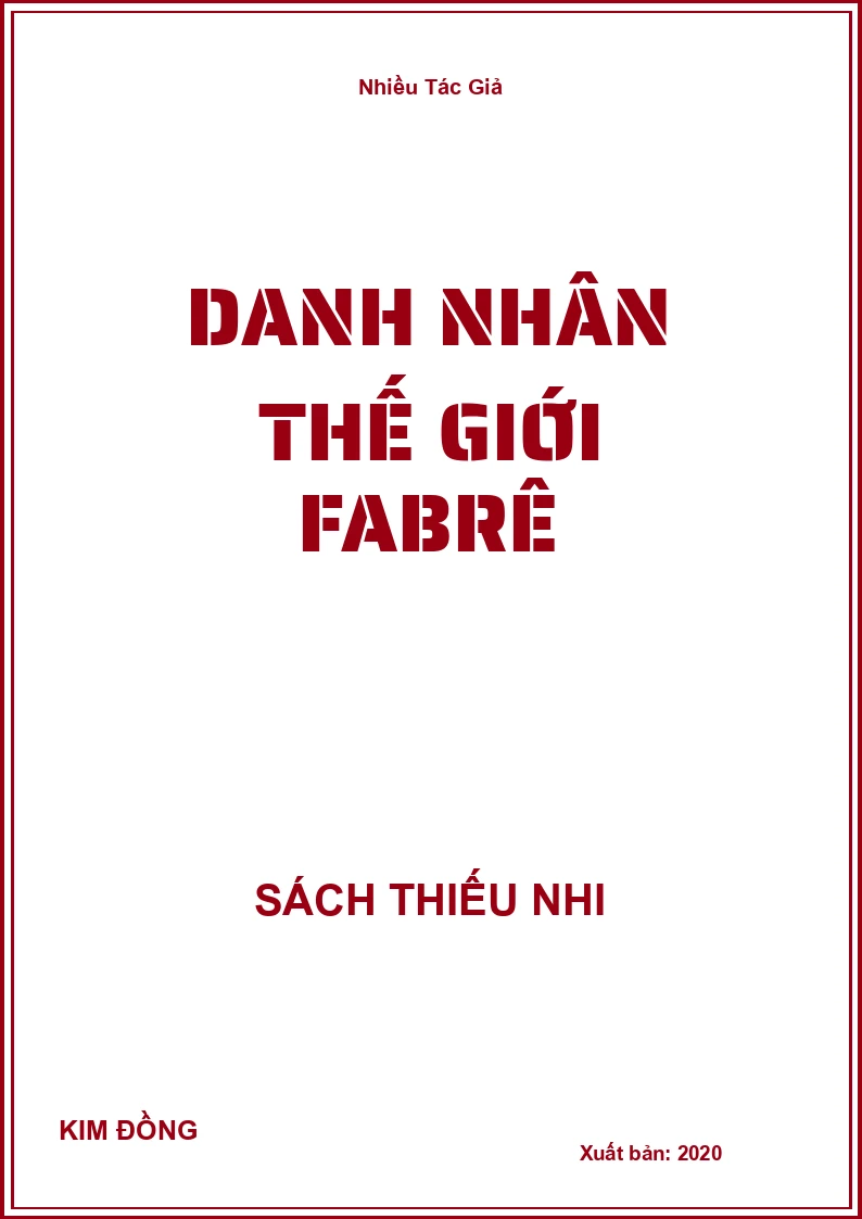 Danh Nhân Thế Giới Fabrê