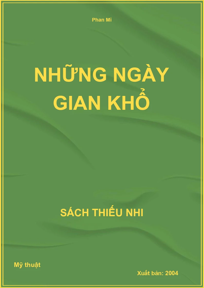Những Ngày Gian Khổ