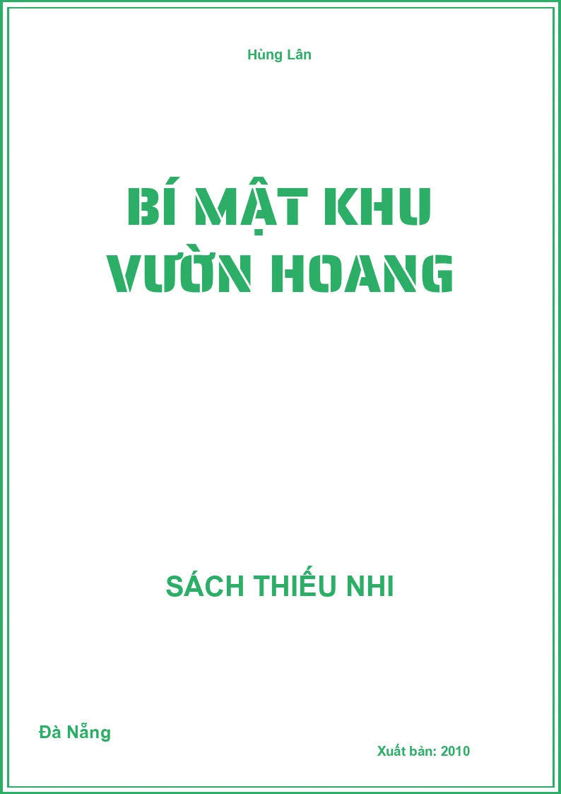 Bí Mật Khu Vườn Hoang