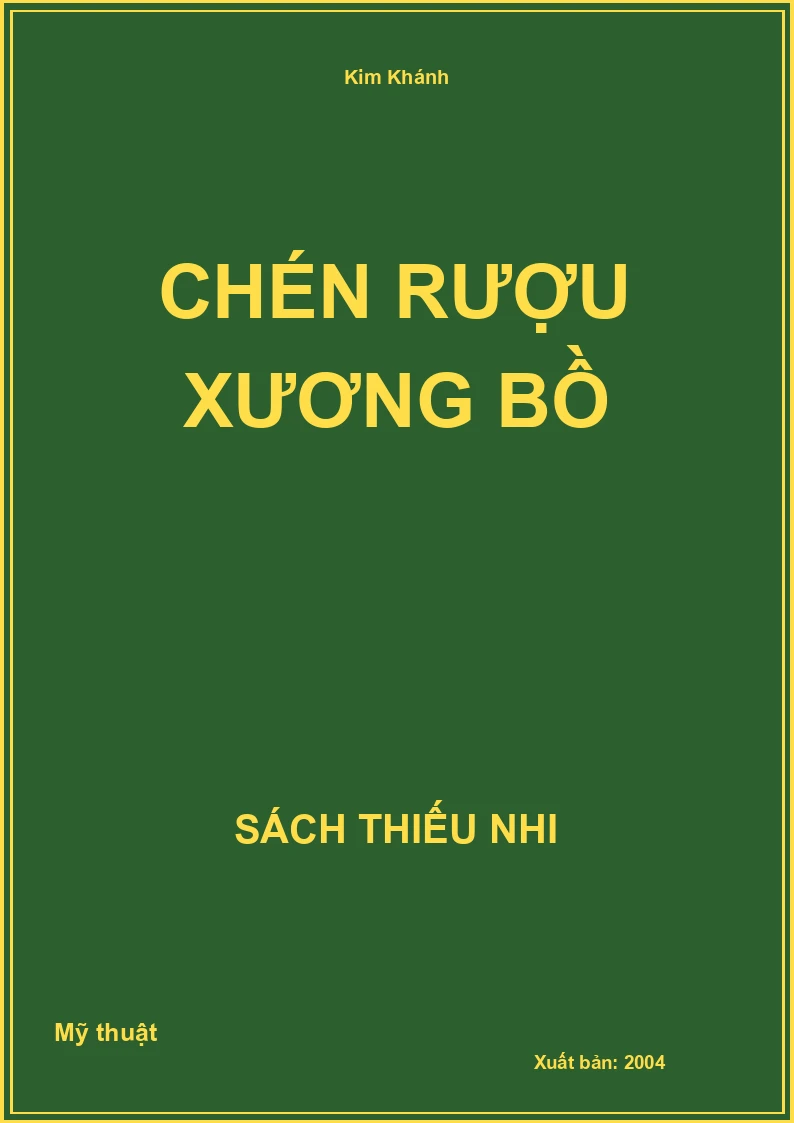 Chén Rượu Xương Bồ