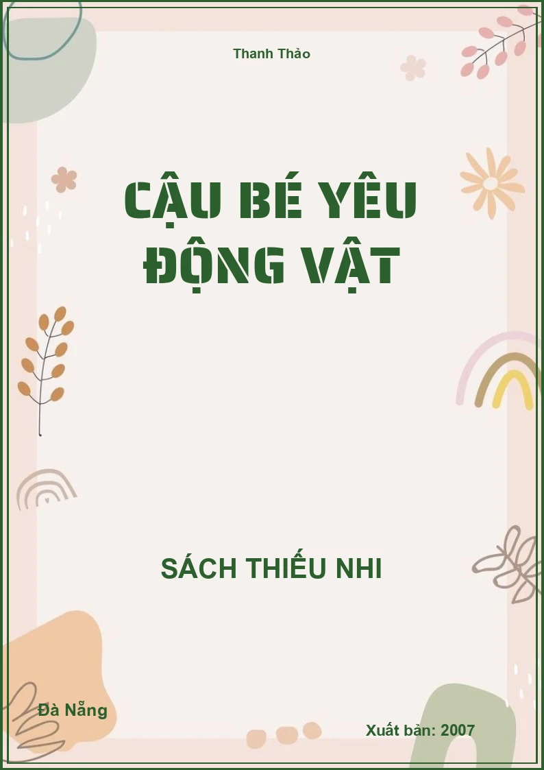 Cậu Bé Yêu Động Vật