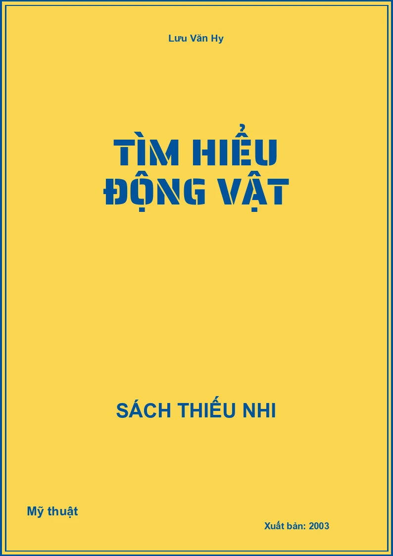Tìm Hiểu Động Vật