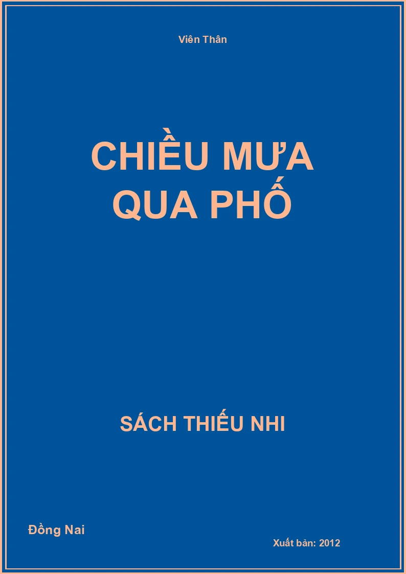 Chiều Mưa Qua Phố