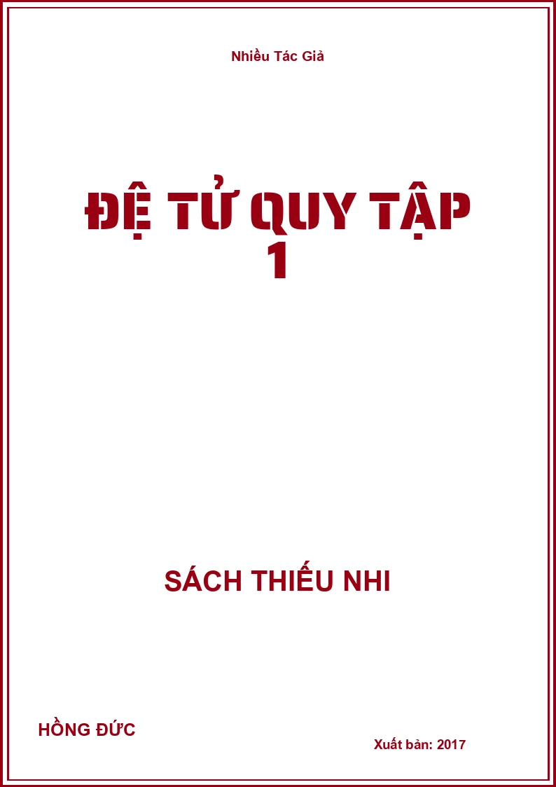 Đệ Tử Quy Tập 1