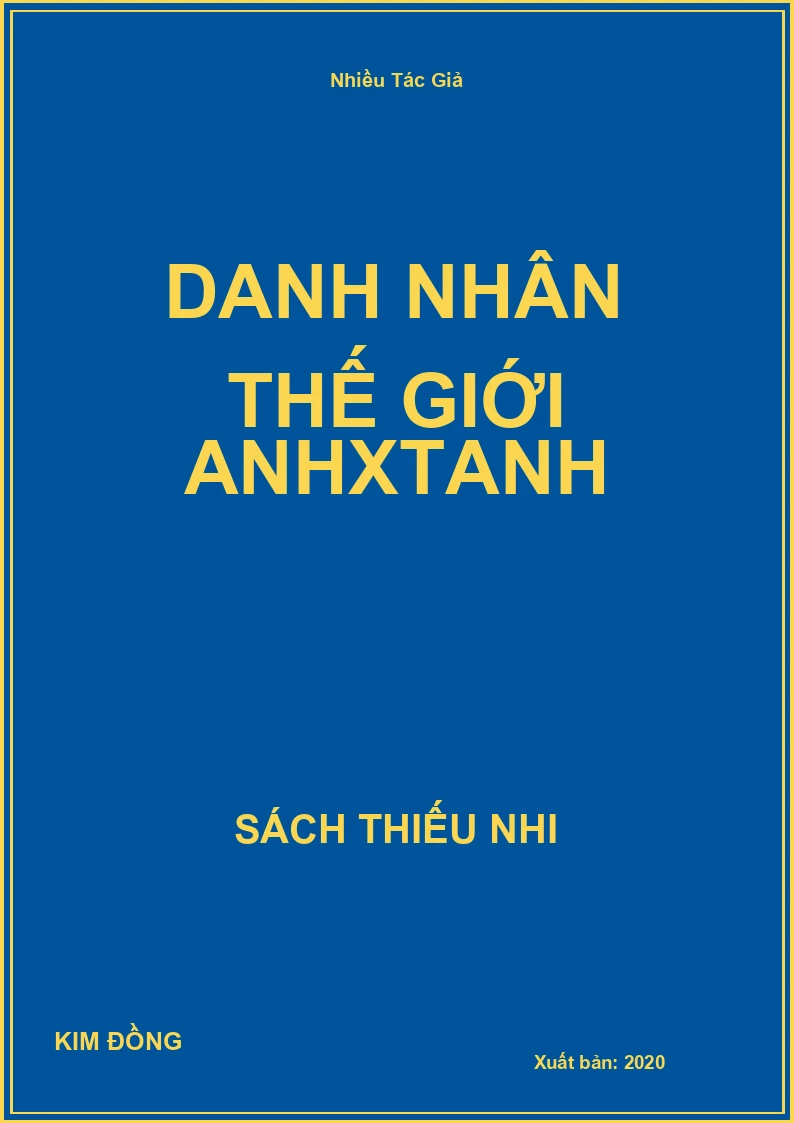 Danh Nhân Thế Giới Anhxtanh