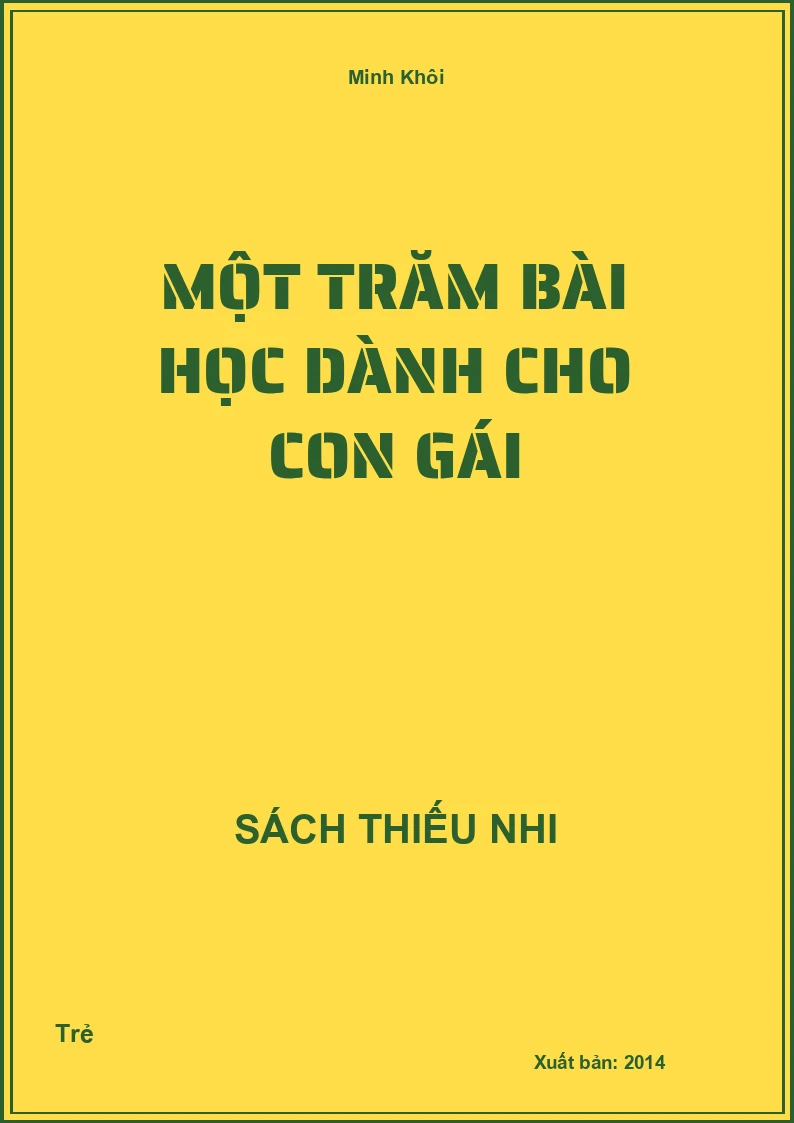 Một Trăm Bài Học Dành Cho Con Gái