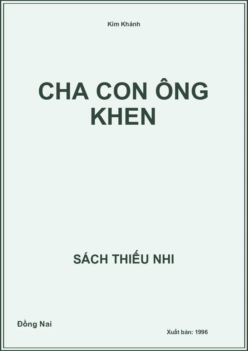 Cha Con Ông Khen