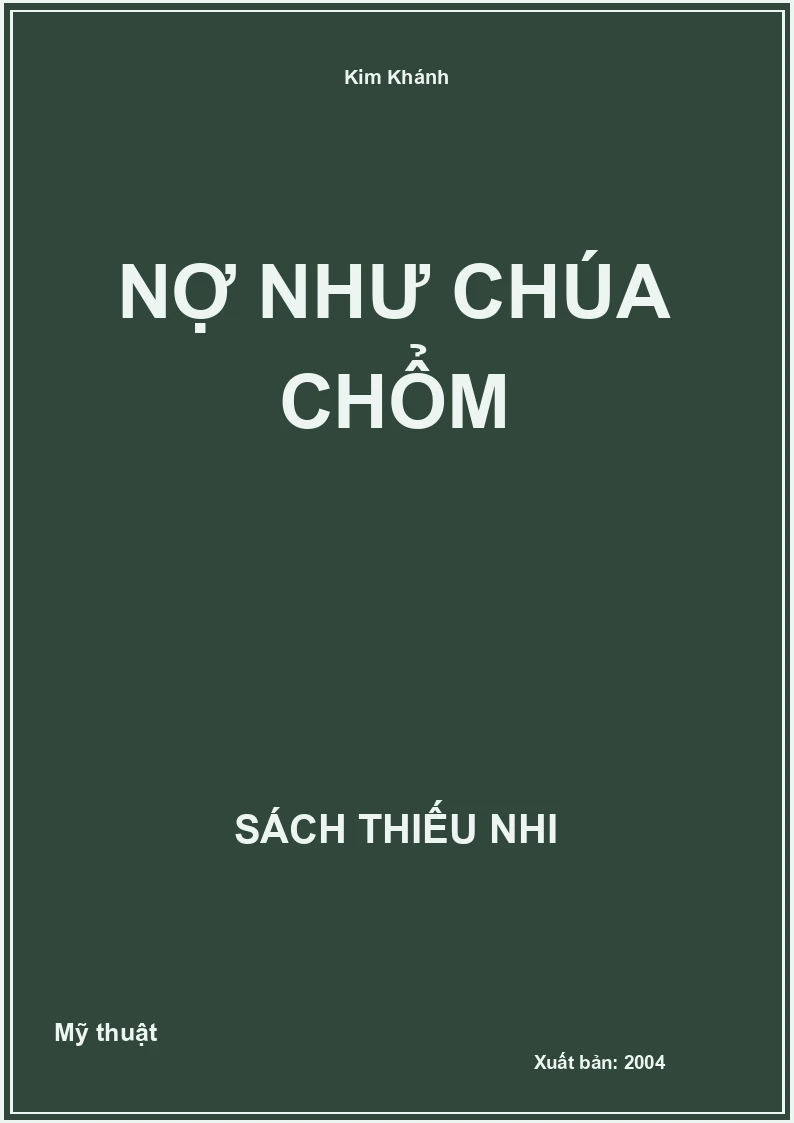 Nợ Như Chúa Chổm