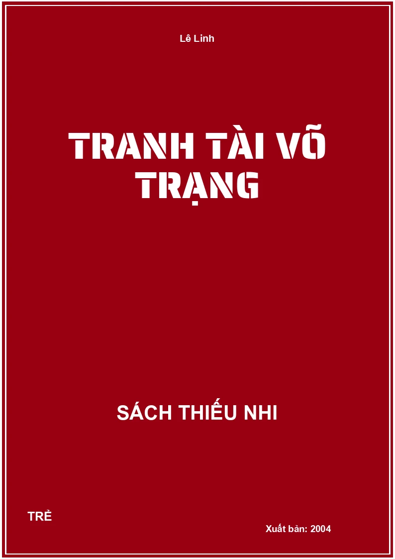 Tranh Tài Võ Trạng