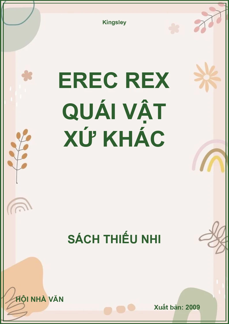 Erec Rex Quái Vật Xứ Khác