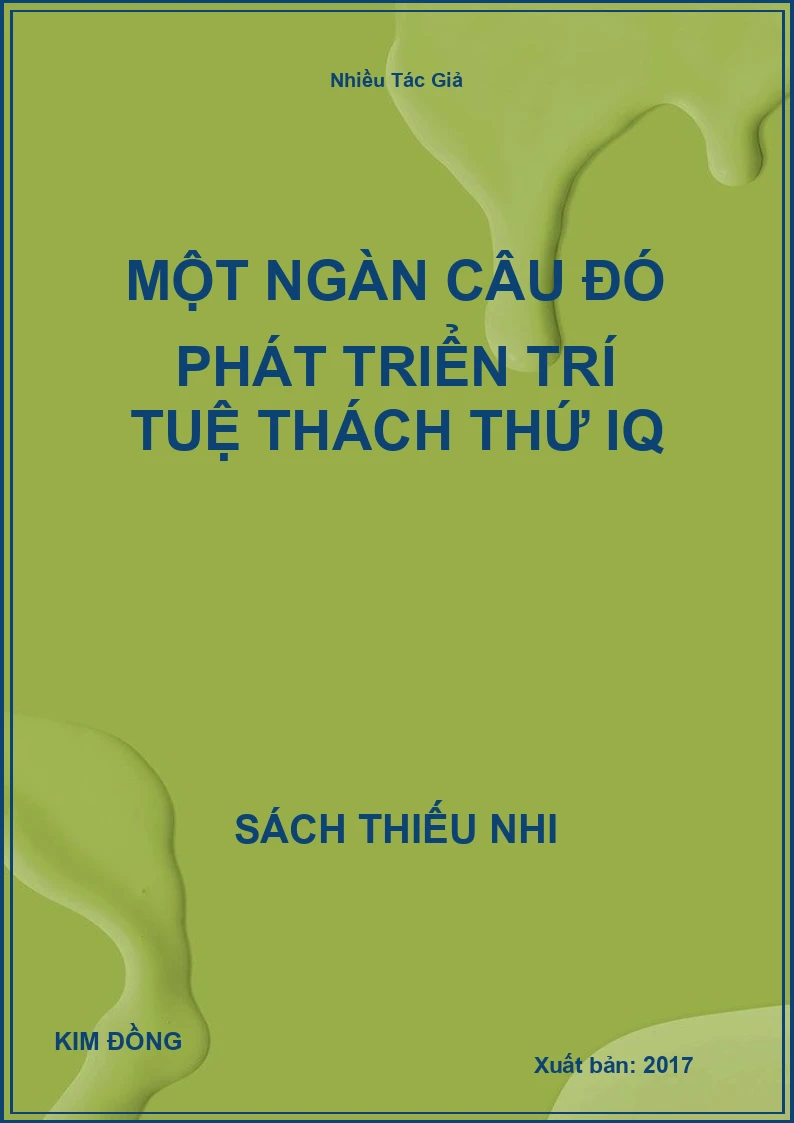 Một Ngàn Câu Đó Phát Triển Trí Tuệ Thách Thứ Iq