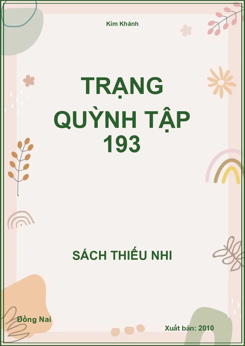 Trạng Quỳnh Tập 193