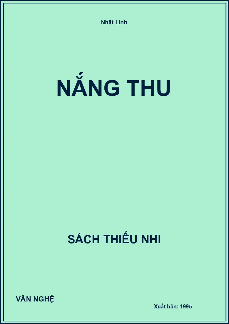 Nắng Thu