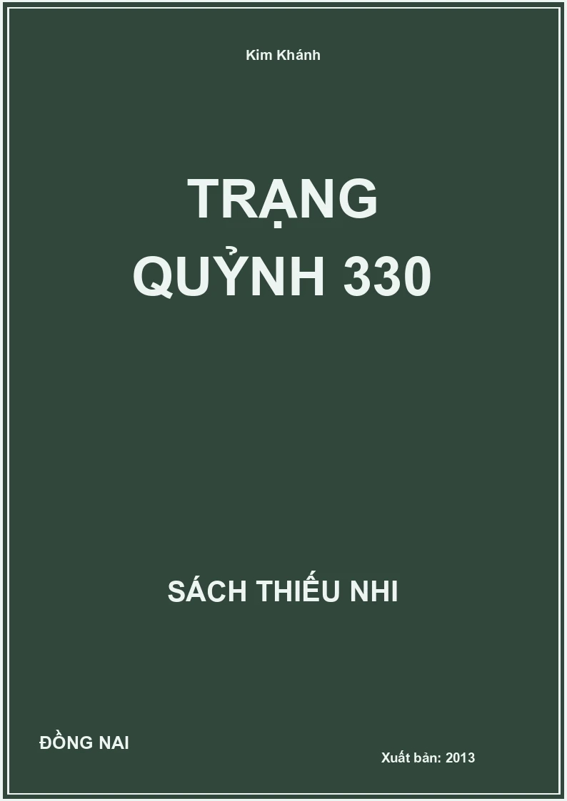 Trạng Quỷnh 330