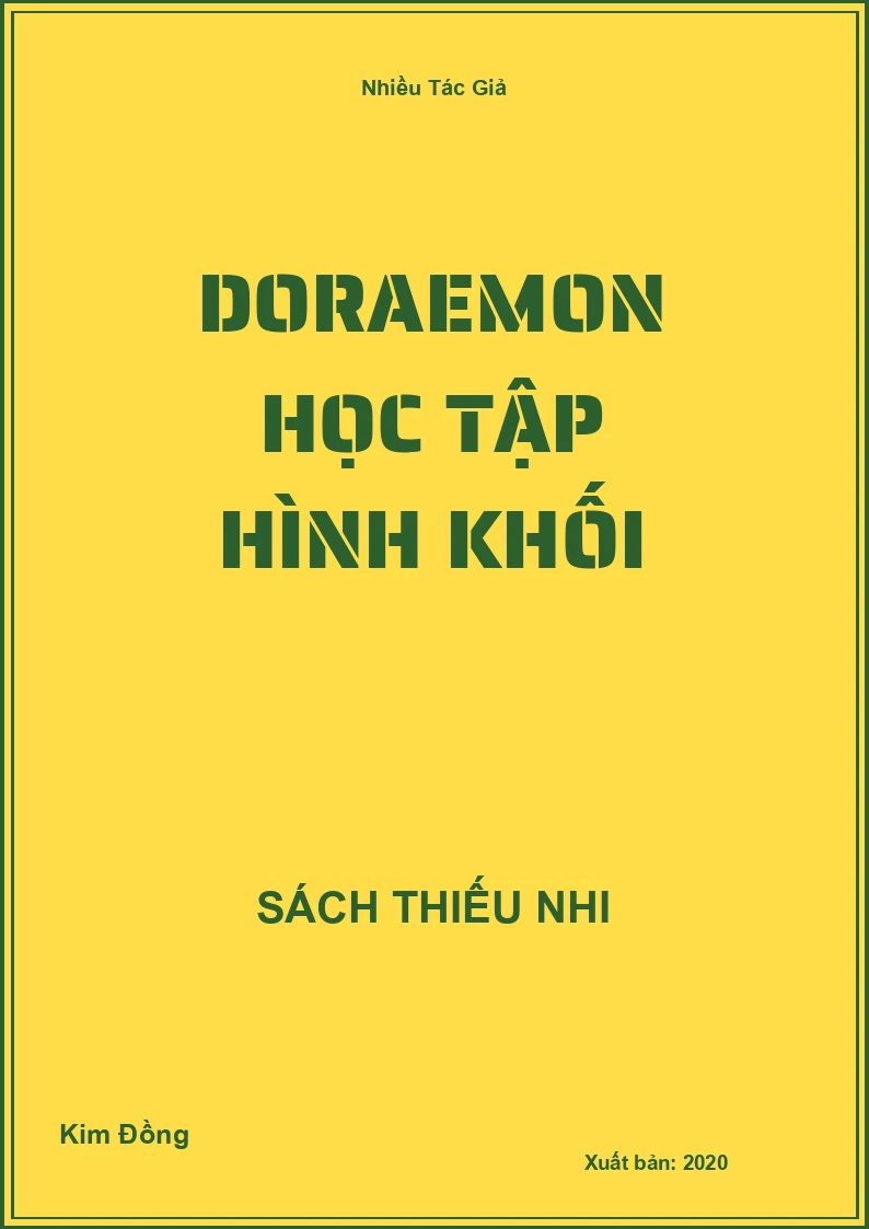 Doraemon Học Tập Hình Khối