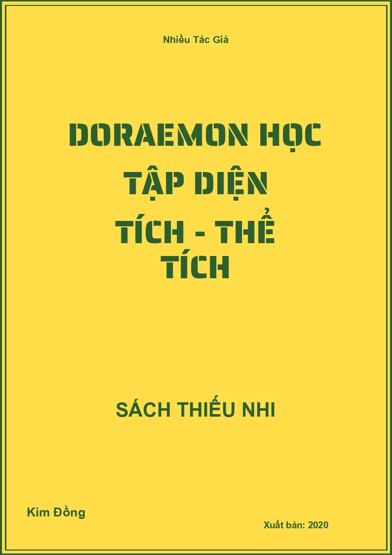 Doraemon Học Tập Diện Tích - Thể Tích
