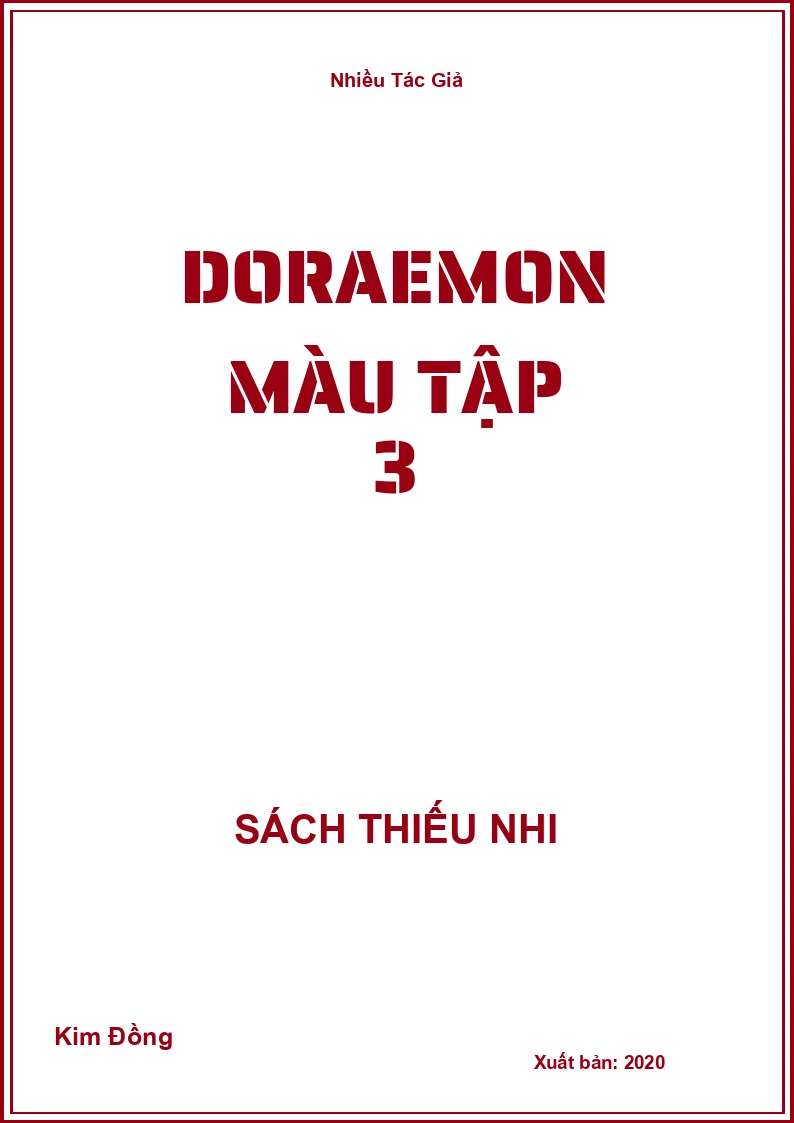 Doraemon Màu Tập 3