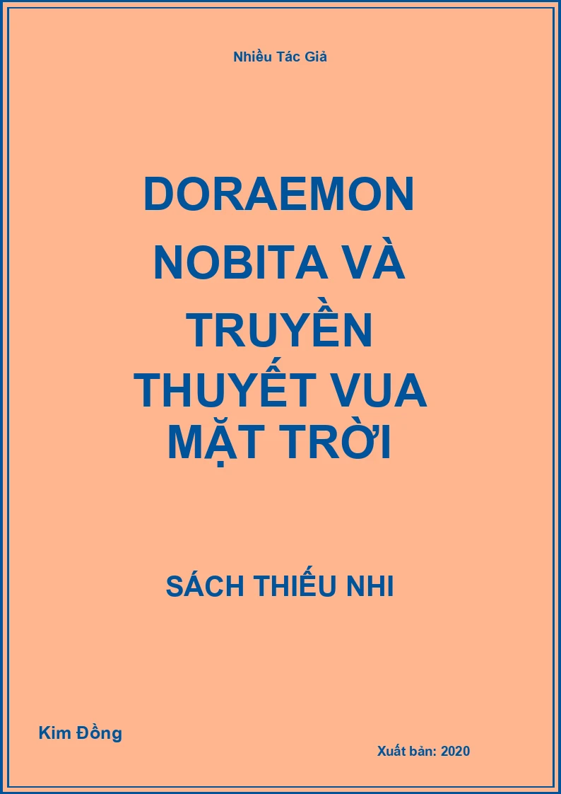 Doraemon Nobita Và Truyền Thuyết Vua Mặt Trời