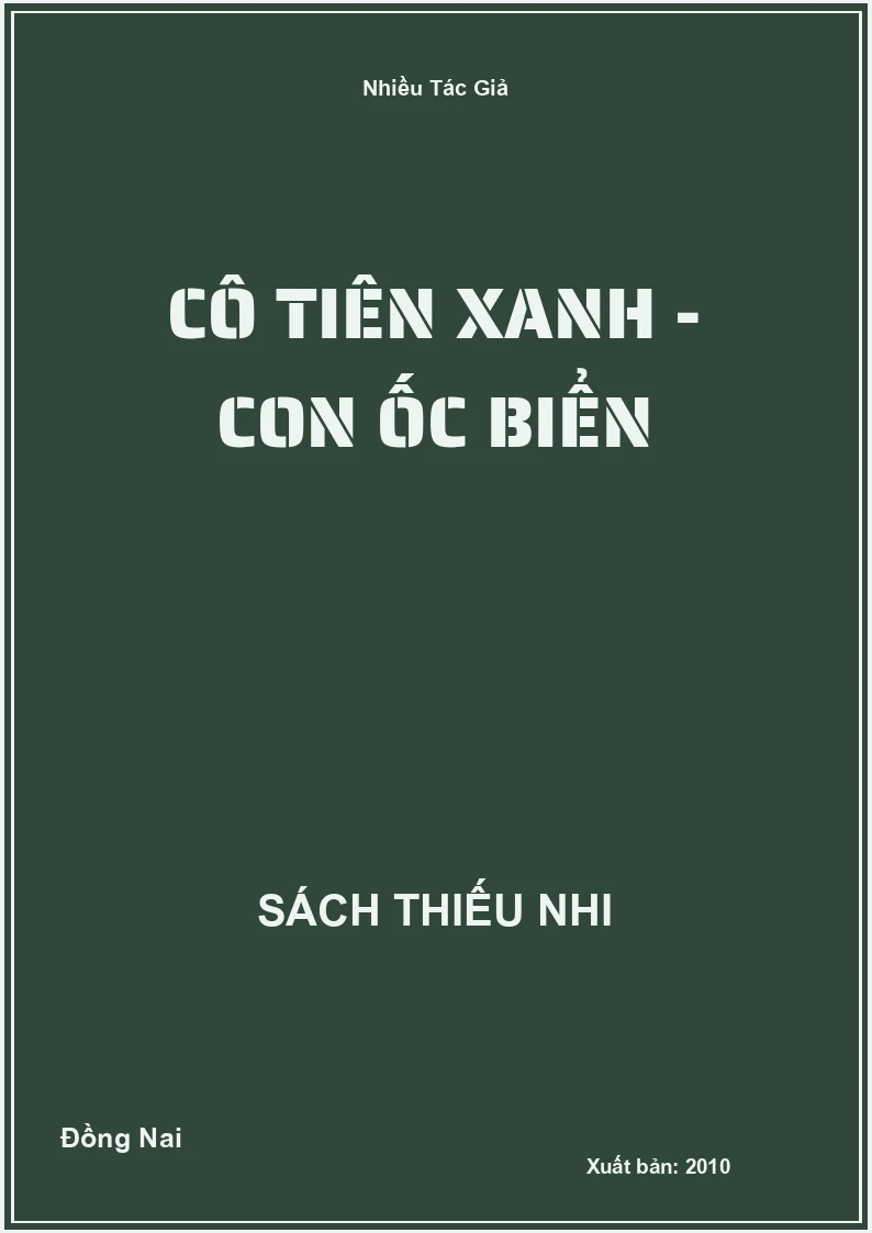 Cô Tiên Xanh - Con Ốc Biển