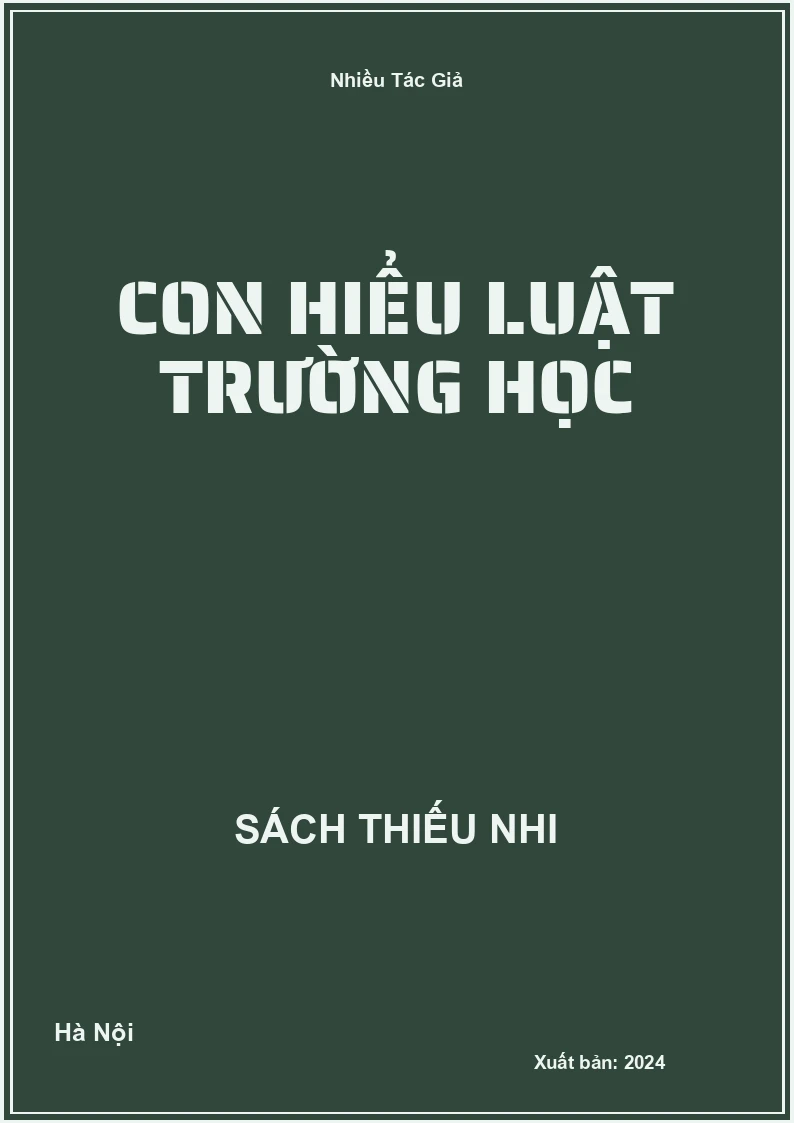 Con Hiểu Luật Trường Học