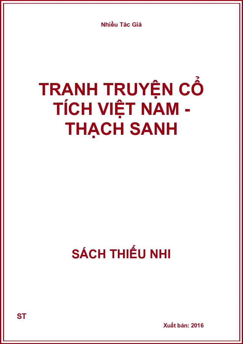 Tranh Truyện Cổ Tích Việt Nam - Thạch Sanh