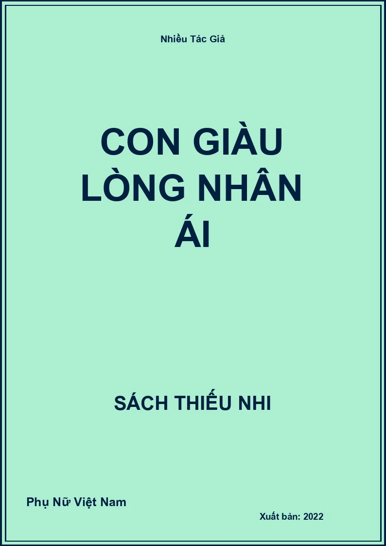 Con Giàu Lòng Nhân Ái