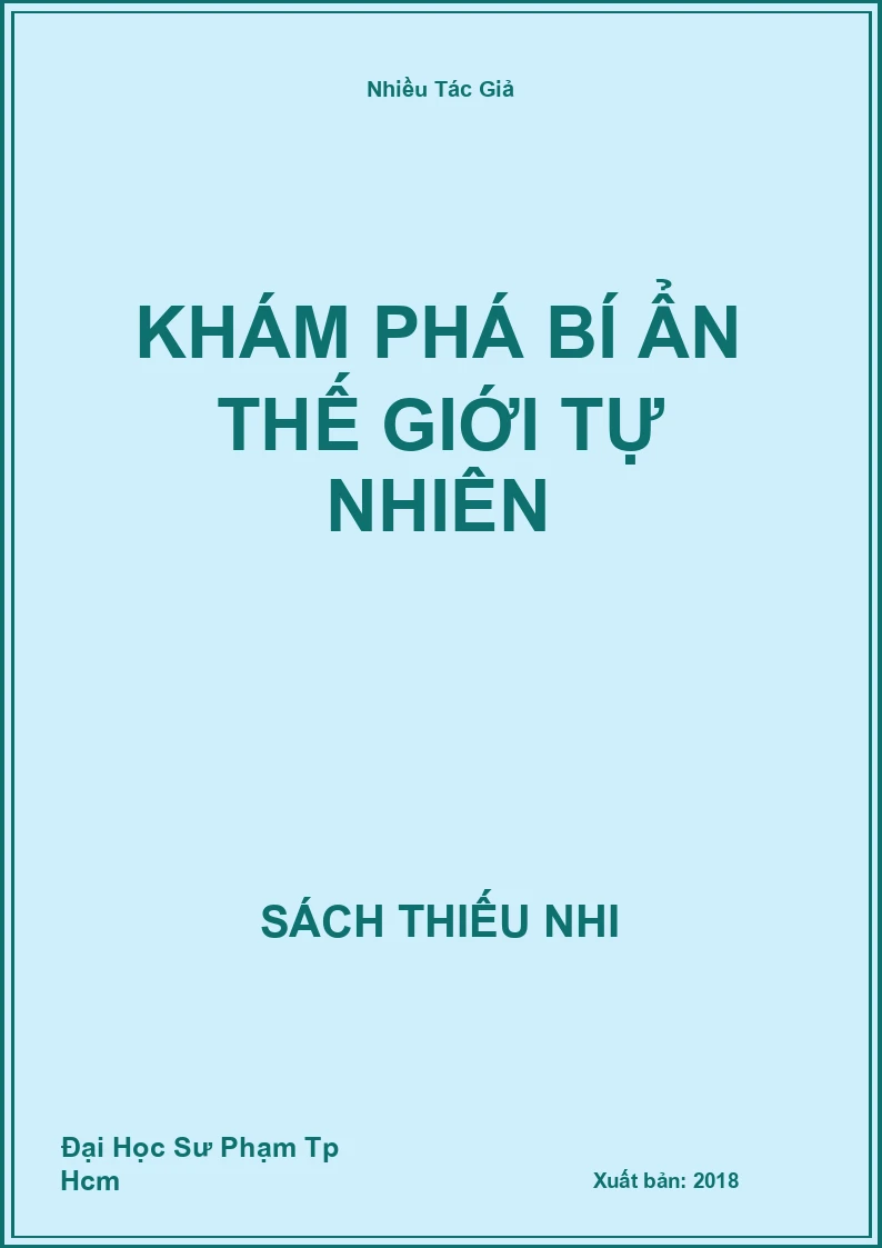Khám Phá Bí Ẩn Thế Giới Tự Nhiên