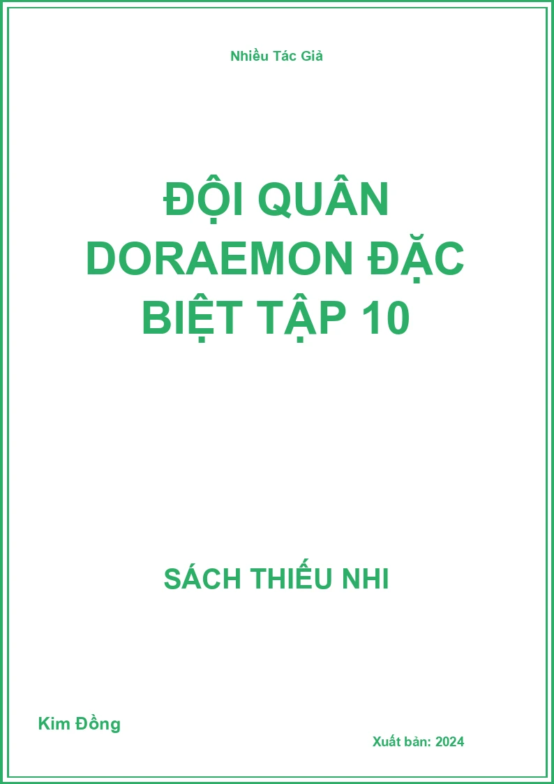 Đội Quân Doraemon Đặc Biệt Tập 10